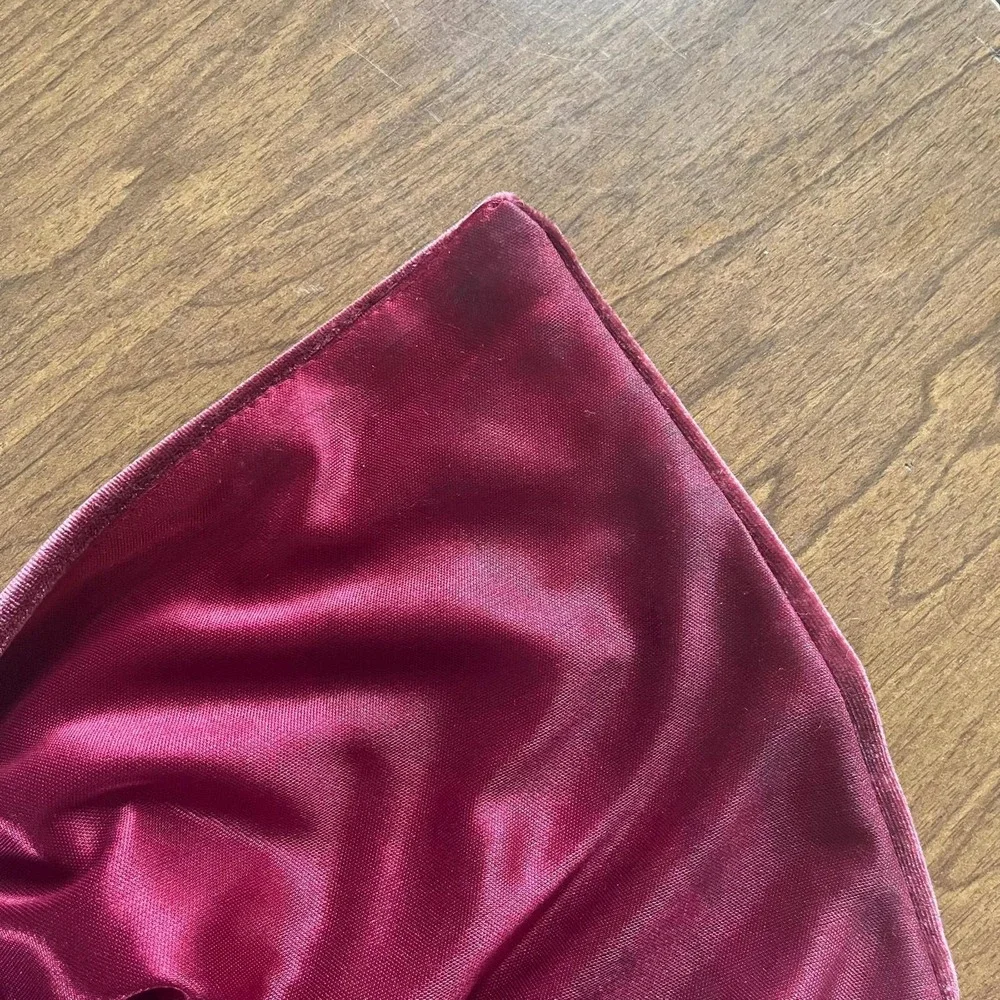 Revelry Nadia Velvet Maxi Dress Cabernet Burgundy Size 16 Formal Bridesmaid - Picture 10 of 10